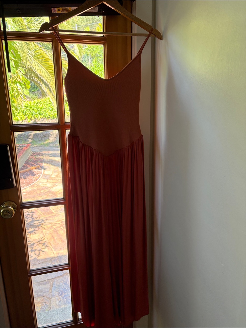 A.L.C. Sleeveless V-Neck Maxi Dress in Rust